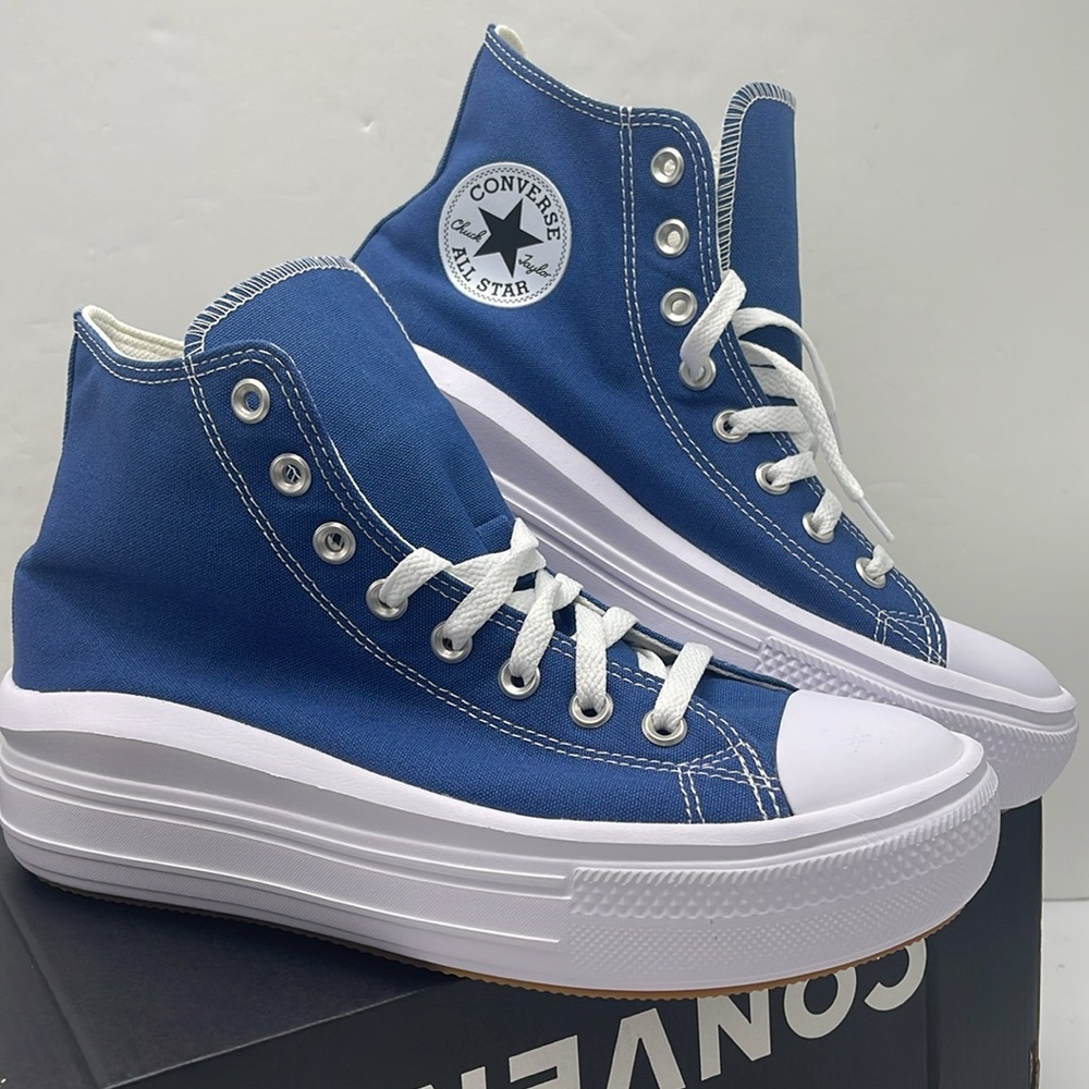 Converse WMNS High-Top Platform Sneakers A09395C
CTAS MOVE HI
ARMOR BLUE/WHITE - Picture 7 of 16